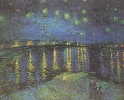 Vincent Van Gogh Starry Night over the Rhone (nn04) oil painting on canvas